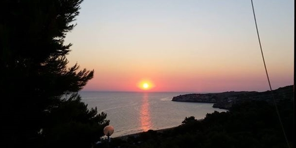 vista alba dal appartamento